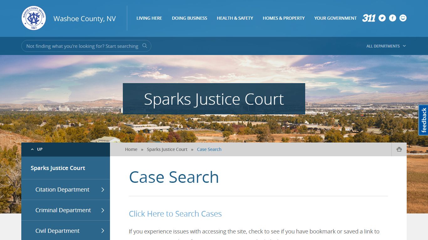 Case Search - Washoe County